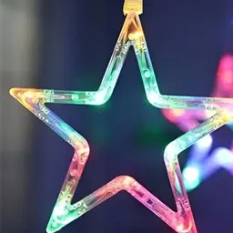 ENORMITY  Blue & Yellow Star Shaped  LED String Lights image 1