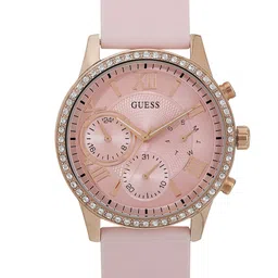 GUESS Women Embellished Stainless Steel Straps Analogue Watch U1135L2M-image-14
