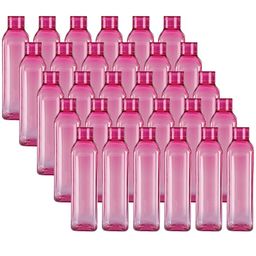Kuber Industries Pink Set of 5 Plastic Solid Water Bottle-34