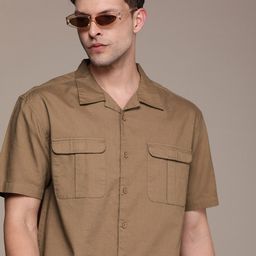 Roadster Men Solid Relaxed Opaque Cotton Casual Shirt-image-13