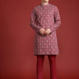 Anouk Printed Regular Pure Cotton Kurta with Trousers-image-30
