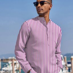 Anouk Men Striped Thread Work Kurta-78