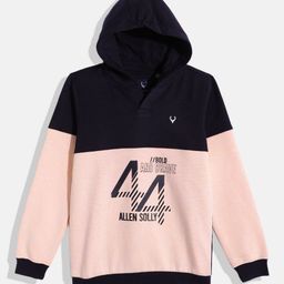 Allen Solly Junior Boys Printed Hooded Sweatshirt-image-80