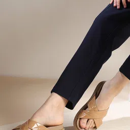Inc 5 Women Textured Casual Solid Open Toe Flats-image-86