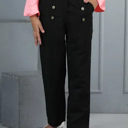 Cutiekins Girls Easy Wash Mid-Rise Trousers-image-32