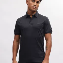 GANT Slim Fit Solid Mercerized Polo T-shirt-image-81