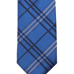 PELUCHE Blue Checked Broad Tie-image-62