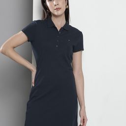 Tommy Hilfiger Solid T-shirt Dress-image-64