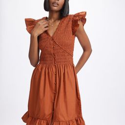 glitchez Smocked Sensation Ruffles A-Line Dress-picture-36