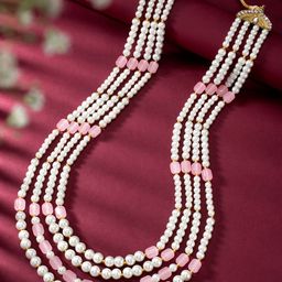 Peora Men Gold-Plated Beaded Necklace-image-14