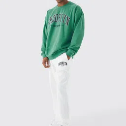 boohooMAN Typography Printed Oversized Tracksuit-image-81