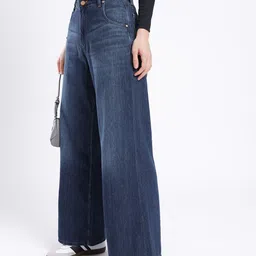 glitchez Women Urban Touch Wide Leg Light Fade Jeans-picture-6