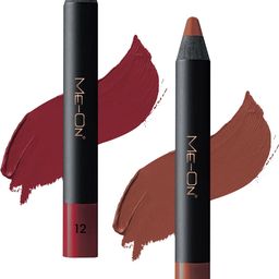 ME-ON Set of 2 Photoface Long Lasting Matte Finish Lip Crayon - Shade 12 & 23-25