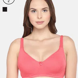 Inner Sense Pack of 2 Organic Cotton  Antimicrobial Sustainable Seamless Side Support Bras ISB057-19