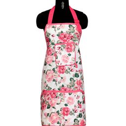SWAYAM Unisex Pink & Off-White Printed Cotton Kitchen Linen Set image 4