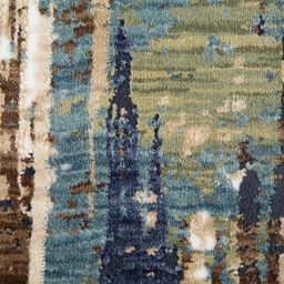 Sapana Carpet-Mats Beige & White Abstract No Shredding Carpet image 5