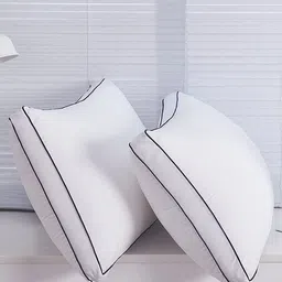 Homerz White 2 Pcs Fibre Breathable Sleep Pillows-46