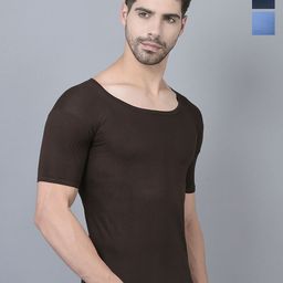 Dollar Pack Of 3 Assorted Pure Cotton Innerwear Vests-picture-9