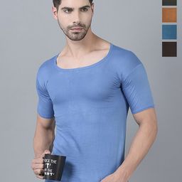 Dollar Pack Of 8 Assorted Pure Cotton Basic Vests MLHVE-02-PO8-ASST-image-19