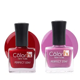 Color Fx Perfect Stay 2Pcs Long Lasting Nail Enamel 9ml Each - 120 - 123-image-5
