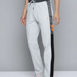 Alcis Men Grey Melange Solid Track Pants-image-70