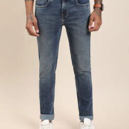 Turtle Grey Cotton Stretch Narrow Fit Jeans-picture-3
