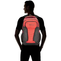 The Vertical Journey 25 Ltrs Red & Black Large Laptop Backpack image 2