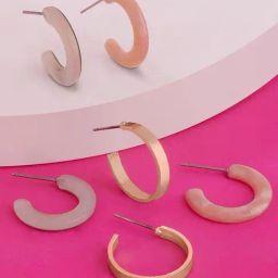 Accessorize London Celestial Multicolor Hoop Earrings - Set of 3-19