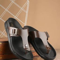 Hitz Men's Dark Brown Thong Sandals-picture-22