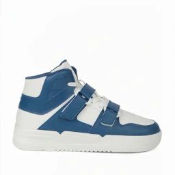 Campus Men's White & Blue Ankle High Sneakers-19