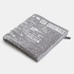 Jockey USA Originals Grey Cotton Rich Terry Ultrasoft Printed Bath Towel-image-31