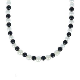 AKSHARA Girls White & Black Synthetic Handcrafted Necklace-picture-11