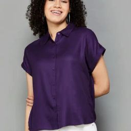 Fame Forever by Lifestyle Purple Regular Fit Shirt-image-38
