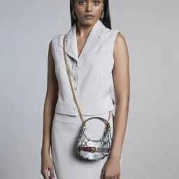 Miraggio Multicolor Animal Effect Small Sling Handbag-43