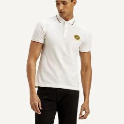 Levi's White Cotton Slim Fit Polo T-Shirt-image-84