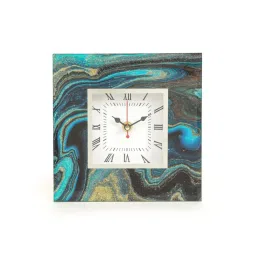 Home4U Vivace Multicolor Engineered Wood Table Clock image 1