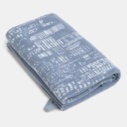 Jockey USA Originals Dusty Blue Cotton Rich Terry Ultrasoft Printed Bath Towel-image-80