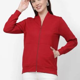 Kalt Red Regular Fit Jacket-6