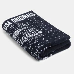 Jockey USA Originals Deep Navy Cotton Rich Terry Ultrasoft Printed Bath Towel-image-81
