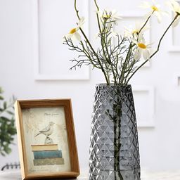 BS AMOR Transparent Textured Glass Flower Vase-10