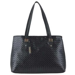 Toteteca Black Textured Medium Shoulder Bag-86