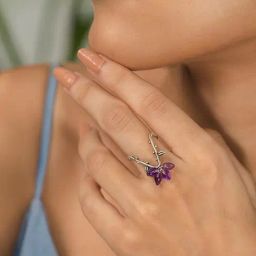 Shaya 92.5 Sterling Silver Rebutia Bloom Ring for Women-41