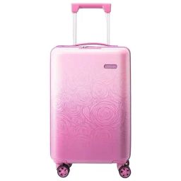 American Tourister Vicenza Pink Printed Hard Cabin Trolley Bag - 57 cm-image-17