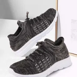 Fausto Men's Grey Running Shoes image 1