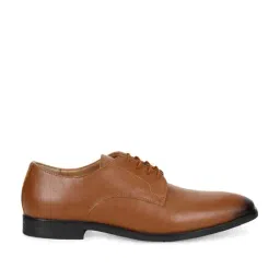 Truffle Collection Men's Tan Derby Shoes-image-5