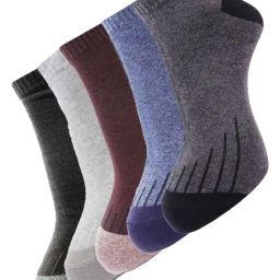 Dollar Multi Cotton Free Size Striped Socks - Pack of 5-image-78