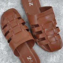 The Madras Trunk Men's Theo Brown Fisherman Sandals-picture-14