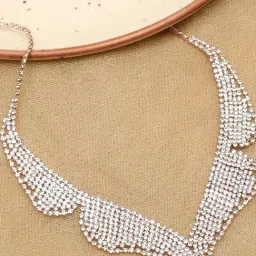 SOHI Gold Designer Stone Necklace-image-97