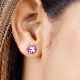 GIVA 92.5 Sterling Silver St. Peter's Church Art Earrings for Women-image-9