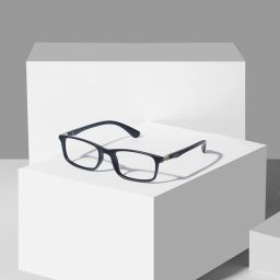 Enrico Eyewear Matte Black Rectangular Unisex Eye Frames - Computer Glasses image 1